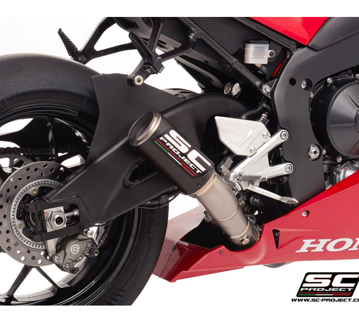 SC-Project Εξάτμιση CR-T Carbon με Βαλβίδα Τιτανίου Honda CBR1000RR-R SP 2024-2026 (H54A-VT36C)