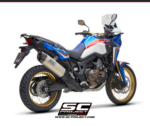 SC-Project Εξάτμιση Honda Africa Twin CRF1000L 2016-2019 Adventure Titanium Matt Black Slip-On