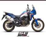 SC-Project Εξάτμιση Honda Africa Twin CRF1000L 2016-2019 Adventure Titanium Matt Black Slip-On