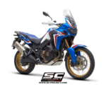 SC-Project Εξάτμιση Honda Africa Twin CRF1000L 2016-2019 Adventure Titanium Matt Black Slip-On