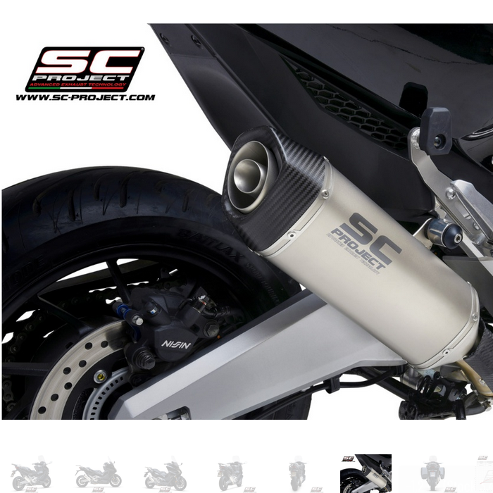 SC-Project Εξάτμιση SC1-S Titanium Slip-On για Honda Forza 750 (2021-2024)