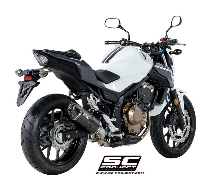 SC-Project Εξάτμιση Oval Carbon Honda CB500 X / F 2017-2018
