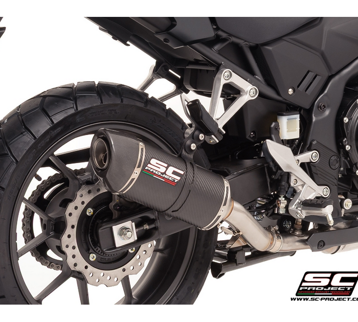 SC-Project Εξάτμιση Oval Carbon Honda NX500 2024-2026 Euro 5+