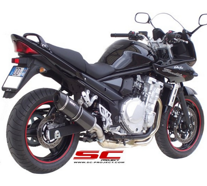 SC-Project Εξάτμιση Oval Carbon S06D-02C για Suzuki GSX650F / Bandit 650 (2008-2012)