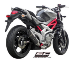 SC-Project Εξάτμιση Oval Titanium S08A-12T Suzuki Gladius 650 2009-2015 Slip-On