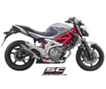 SC-Project Εξάτμιση Oval Titanium S08A-12T Suzuki Gladius 650 2009-2015 Slip-On
