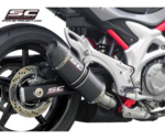 SC-Project Εξάτμιση Oval Carbon S08A-12C Suzuki Gladius 650 2009-2015 Slip-On