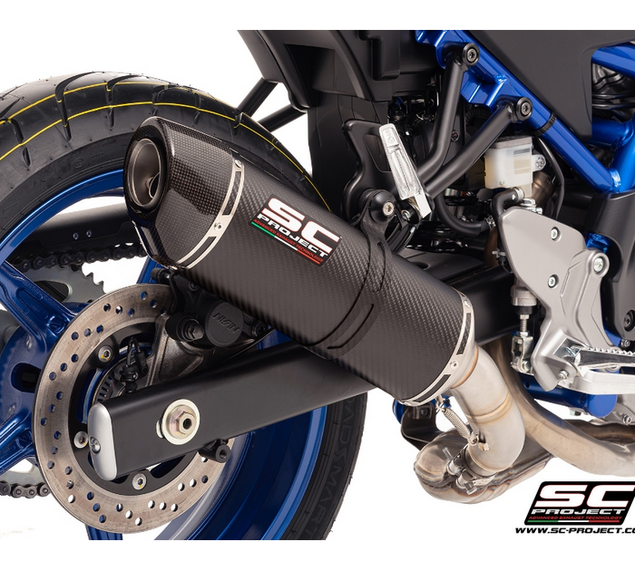 SC-Project Εξάτμιση Oval Carbon S14B-01C για Suzuki SV650 / SV650 A2 (2021-2025)