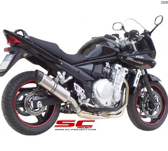 SC-Project Εξάτμιση Oval Titanium S06D-02T για Suzuki GSX650F / Bandit 650 (2008-2012)