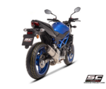 SC-Project Εξάτμιση Oval Carbon S06D-02C για Suzuki GSX650F / Bandit 650 (2008-2012)