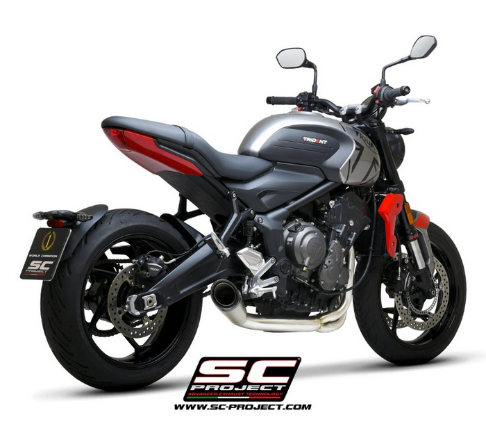 SC-Project Ολόσωμη εξάτμιση (Full System) S1 Titanium Triumph Trident 660 2021-2024 (T26A-CDE41T)