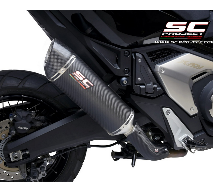 SC-Project Εξάτμιση Oval Carbon Slip-On για Honda X-ADV 750 (2021-2024)