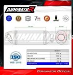 DOMINATOR Ολόσωμη Εξάτμιση (Full System) HP8 BLACK Yamaha Tracer 900 / GT 2015-2020 YA181DFSF8BL - Image 6