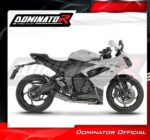 Ολόσωμη εξάτμιση (Full System) DOMINATOR HP8 BLACK για Triumph Daytona 660 2024-2026
