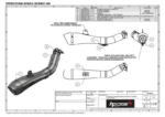 HP Corse Υποκινητήρια Εξάτμιση Hydroform Satin Honda CBR 1000 RR 2008-2013 HOHY1012-AB