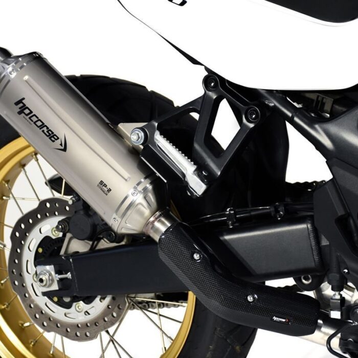 HP Corse SP-2 Short Black Titanium Low Mount για Honda XL750 Transalp 2023-2026 (HOSP2750LC-AB)