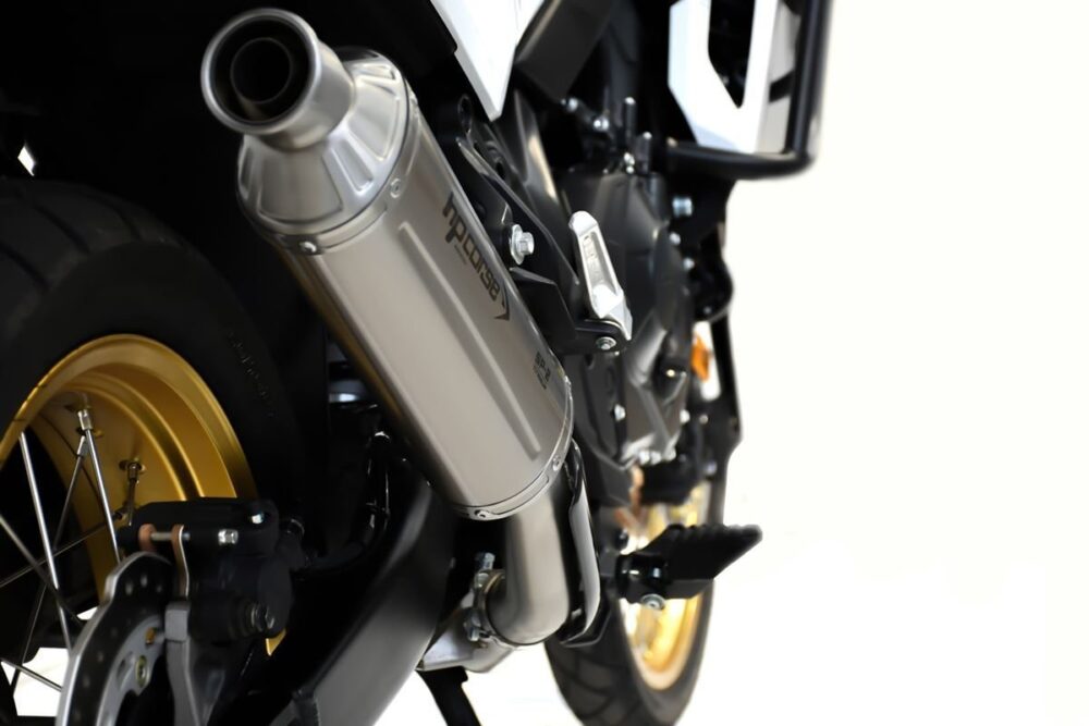 HP Corse SP-2 Short Black Titanium Low Mount για Honda XL750 Transalp 2023-2026 (HOSP2750LC-AB)