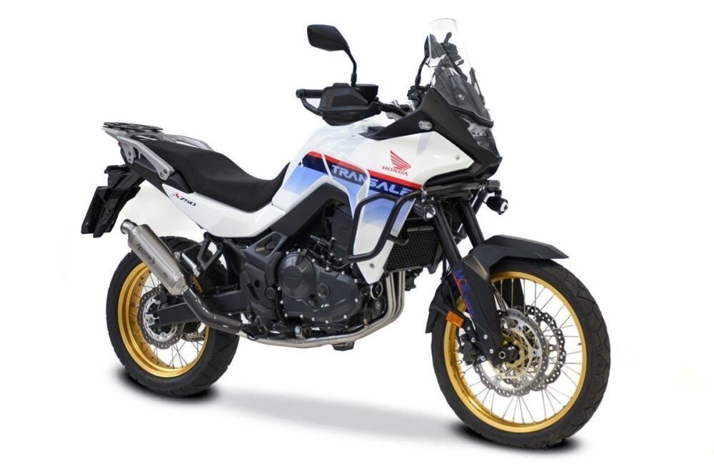 HP Corse SP-2 Short Black Titanium Low Mount για Honda XL750 Transalp 2023-2026 (HOSP2750LC-AB)