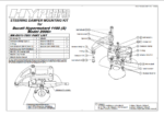 Hyperpro Steering Damper Mounting Kit Ducati Hypermotard 1100 2006-2009 Black