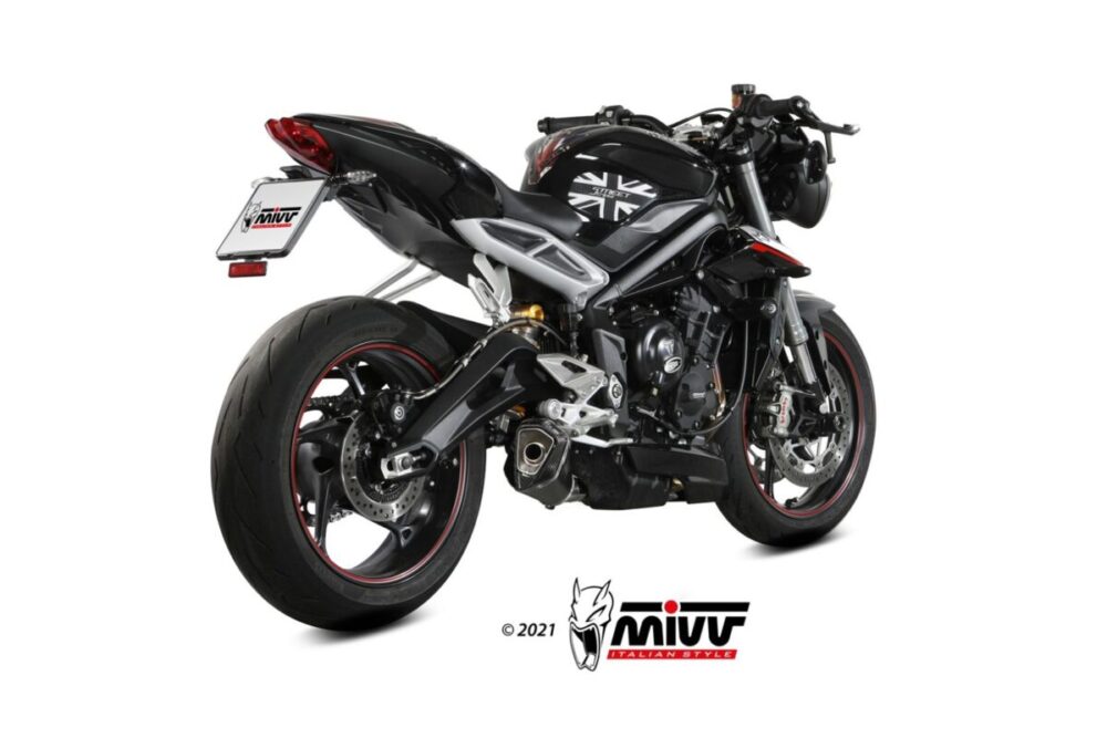 MIVV X-M5 Black Εξάτμιση για Triumph Street Triple 765 R / RS 2017-2022