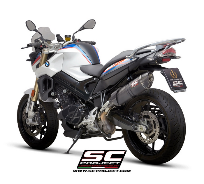 SC-Project Εξάτμιση Oval Carbon Slip-On για BMW F 800 R 2009-2016 [B34A-02C]