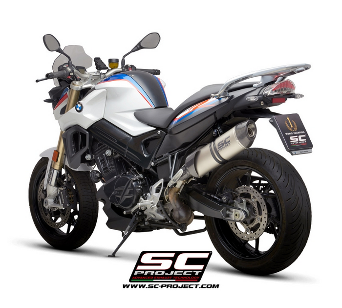 SC-Project Εξάτμιση Oval Titanium Slip-On για BMW F 800 R 2009-2016 [B34A-02T]