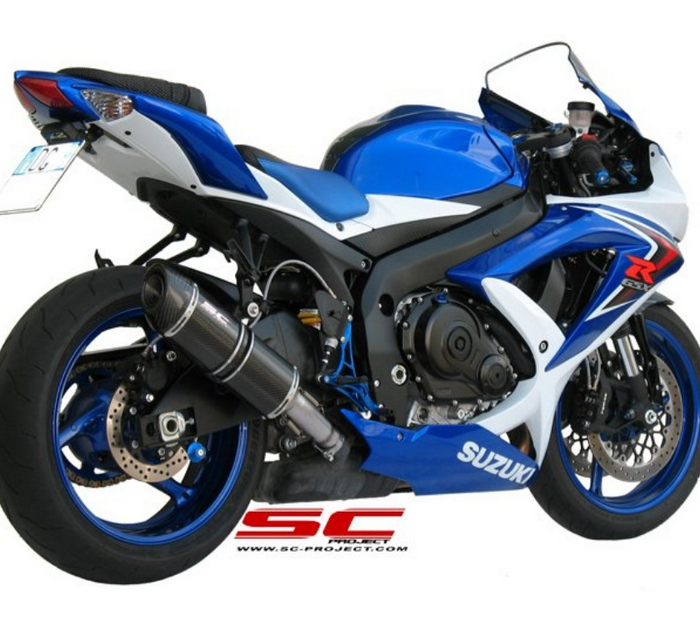 SC-Project Εξάτμιση Oval Carbon Slip-On για Suzuki GSX-R600 / GSX-R750 2008-2010 [S03A-01C]