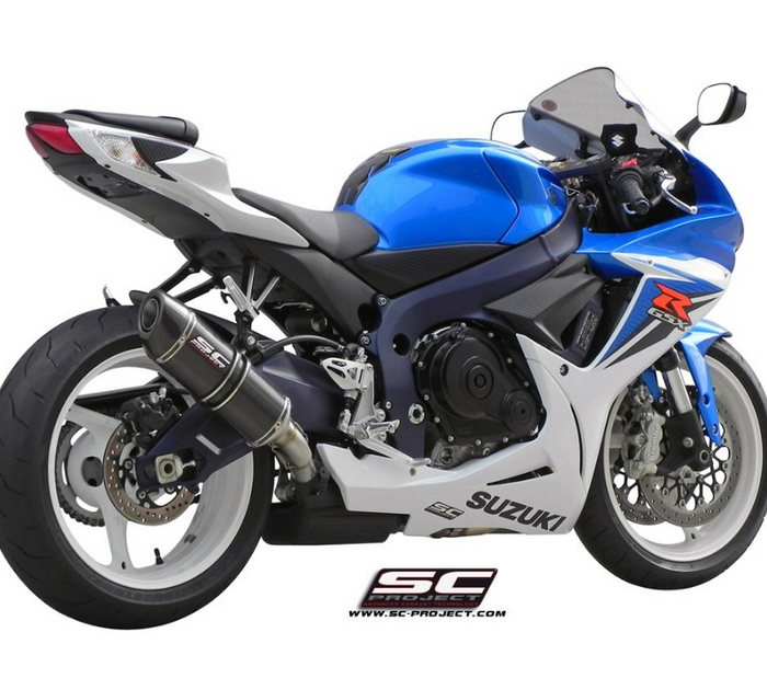SC-Project Εξάτμιση Oval Titanium Slip-On για Suzuki GSX-R600 / GSX-R750 2011-2016 [S09A-12T]