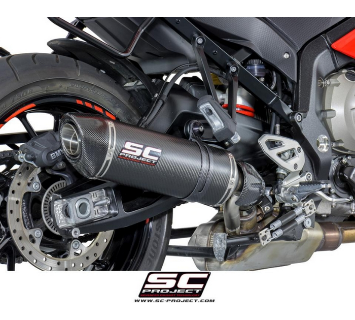 SC-Project Oval Carbon Fibre Υποκινητήρια Εξάτμιση BMW S 1000 XR 2015-2016 [B32A-L01C]