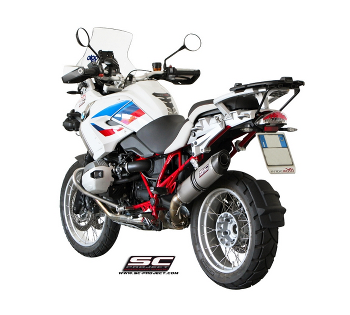 SC-Project Oval Titanium Εξάτμιση BMW R 1200 GS Adventure 2010-2012 [B02A-02T]