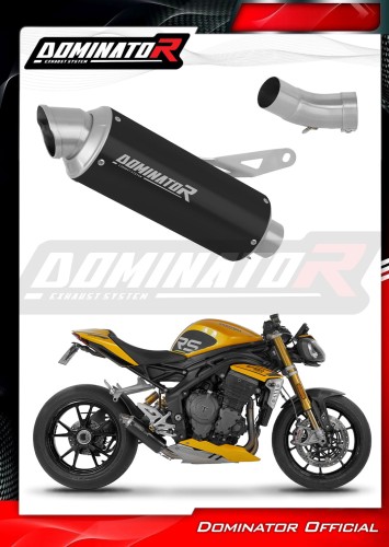 DOMINATOR Εξάτμιση GPF BLACK για Triumph Speed Triple 1200 RS / RR 2021-2024