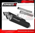 DOMINATOR GPF BLACK Διπλή Εξάτμιση για Yamaha TDM 900 2002-2014 | YA185DCBL - Image 2