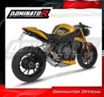DOMINATOR Εξάτμιση S3 BLACK για Triumph Speed Triple 1200 RS / RR 2021-2024