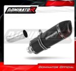 DOMINATOR Εξάτμιση HP1 Black Moto Guzzi Norge 1200 2006-2016 | MG005DFBL