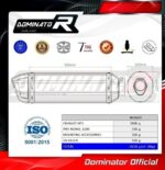 DOMINATOR Εξάτμιση HP1 Black Moto Guzzi Norge 1200 2006-2016 | MG005DFBL - Image 2