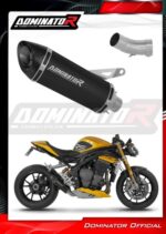 DOMINATOR Εξάτμιση HP8 BLACK για Triumph Speed Triple 1200 RS / RR 2021-2024