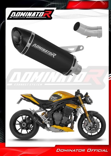 DOMINATOR Εξάτμιση HP8 BLACK για Triumph Speed Triple 1200 RS / RR 2021-2024