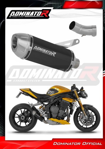 DOMINATOR Εξάτμιση S3 BLACK για Triumph Speed Triple 1200 RS / RR 2021-2024