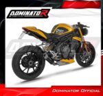 DOMINATOR Εξάτμιση GPF BLACK για Triumph Speed Triple 1200 RS / RR 2021-2024