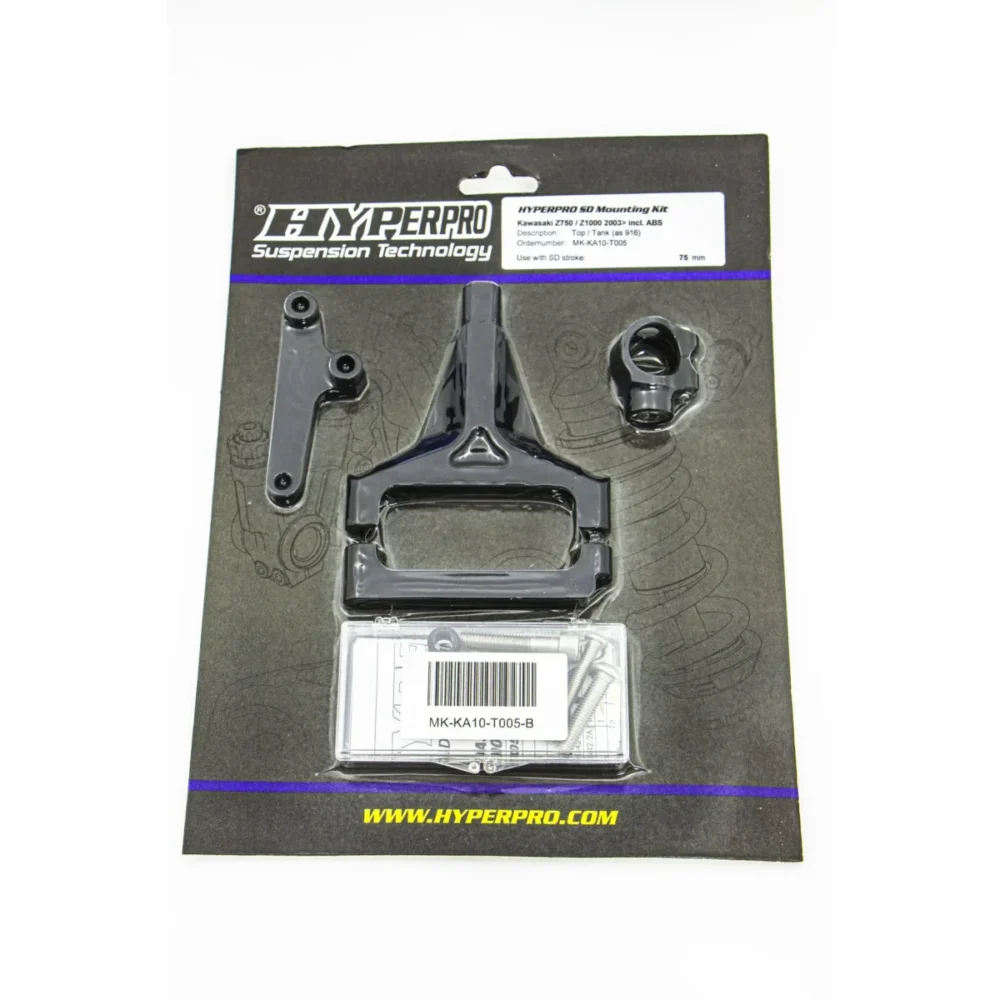 Hyperpro CSC Steering Damper Kit Top Mount για Kawasaki Z750 2003-2012 & Z1000 2003-2009 (Μαύρη Βάση) - Image 4