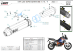 MIVV Dakar Black Εξάτμιση για CF MOTO 450 MT 2024 (CF.005.LDKB)