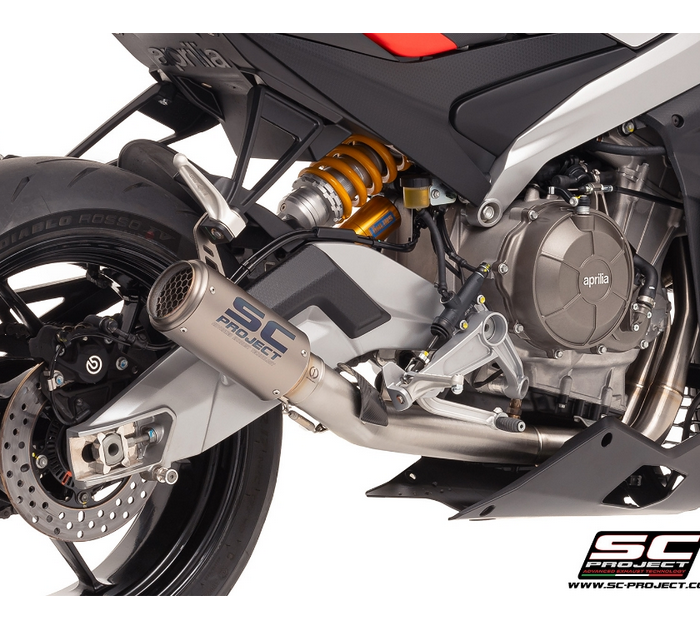 SC-Project Ολόσωμη Εξάτμιση (Full System) CR-T Titanium με Honeycomb Grid για Aprilia RS 660 2025-2026 – A23C-PAC36TR