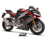 SC-Project Ολόσωμη Εξάτμιση (Full System) CR-T Carbon με Honeycomb Grid για Aprilia RS 660 2025-2026 – A23C-PAC36CR