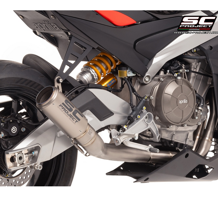 SC-Project Ολόσωμη εξάτμιση (Full System) Titanium CR-T Titanium για Aprilia RS 660 2025-2026 | A23C-PTC36T
