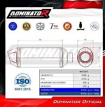 Dominator HP8 Titanium Full System Εξάτμιση Triumph Tiger Sport 660 (2025-2026) TR030DFSFT