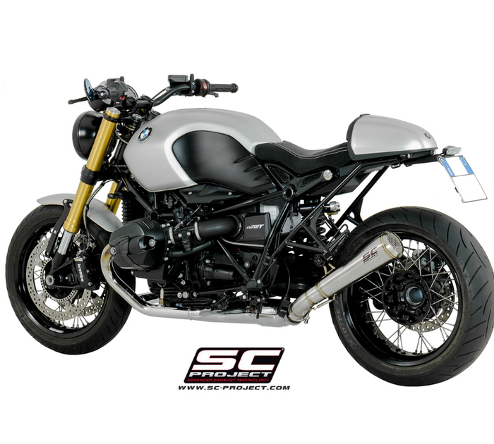SC-Project Conico 70’s Stainless Steel Matt Black Εξάτμιση BMW R nineT 2014-2016 – B18A-37A70SMB