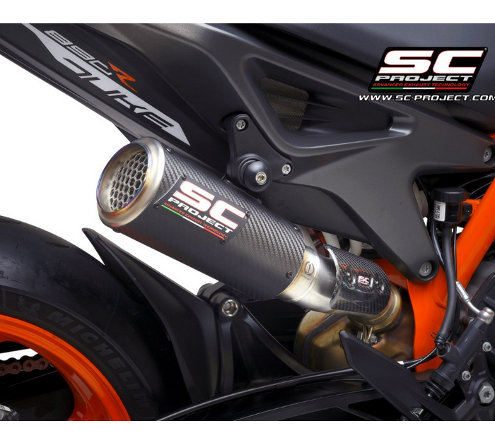SC-Project CR-T M2 Carbon Εξάτμιση KTM 890 Duke 2020–2023 Racing – KTM12C-68CR