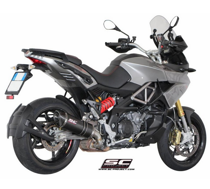 SC-Project Oval Carbon A13A-01C Τελικό Εξάτμισης Aprilia Caponord 1200 2013-2016 Euro 3
