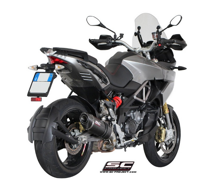 SC-Project Oval Titanium A13A-01T Τελικό Εξάτμισης Aprilia Caponord 1200 2013-2016 Euro 3
