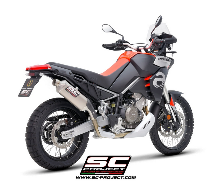 SC-Project 2-1 Ανοξείδωτοι Λαιμοί Εξάτμισης A28A-PFS-SS Aprilia Tuareg 660 2022-2024 Racing